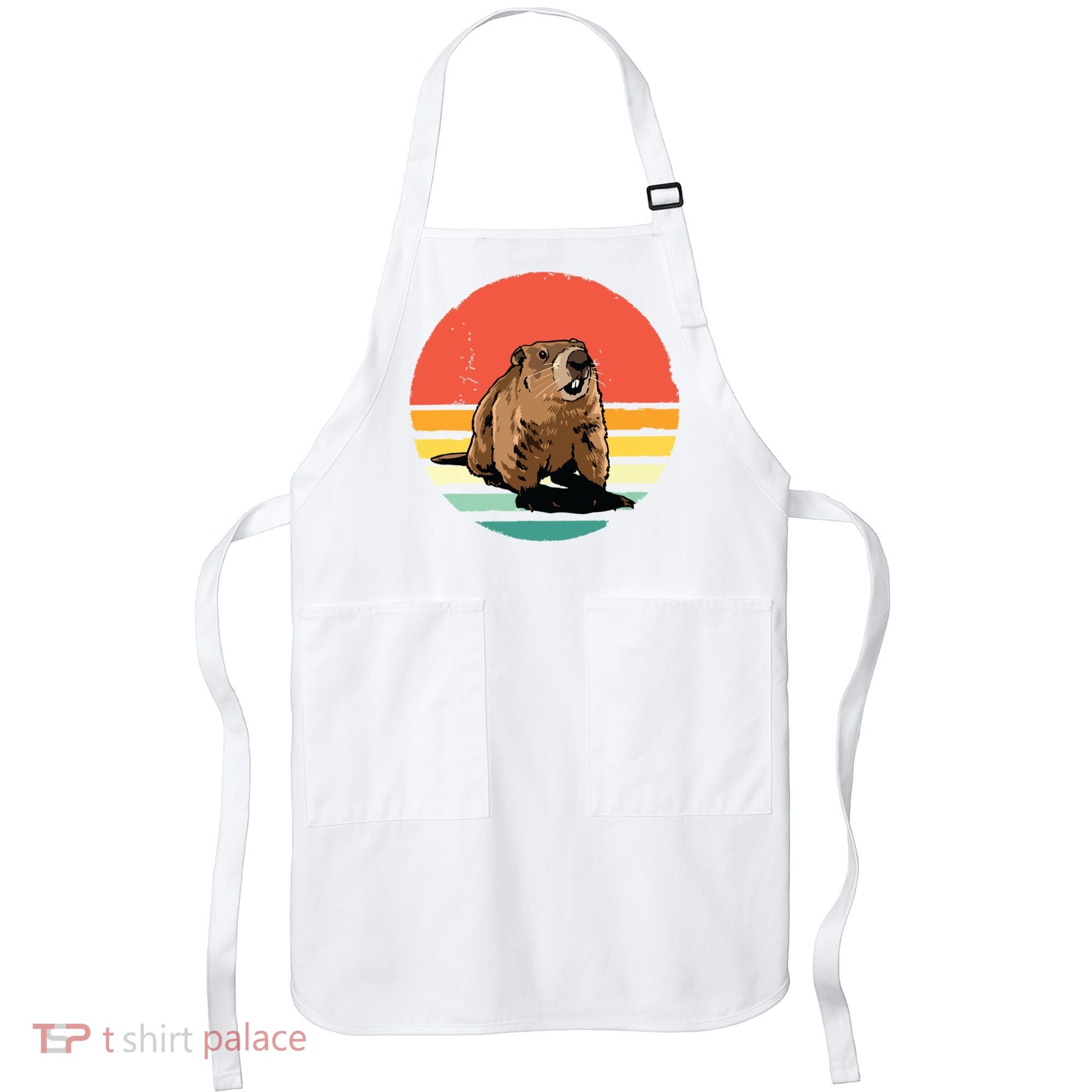 Groundhog Shirts Retro Style Rodent Animal Groundhogs Day Apron
