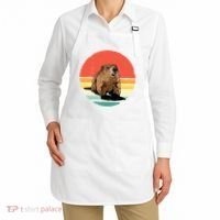 Groundhog Shirts Retro Style Rodent Animal Groundhogs Day Apron thumb 2