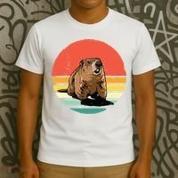 Groundhog Shirts Retro Style Rodent Animal Groundhogs Day T-Shirt thumb 3