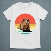 Groundhog Shirts Retro Style Rodent Animal Groundhogs Day T-Shirt thumb 5