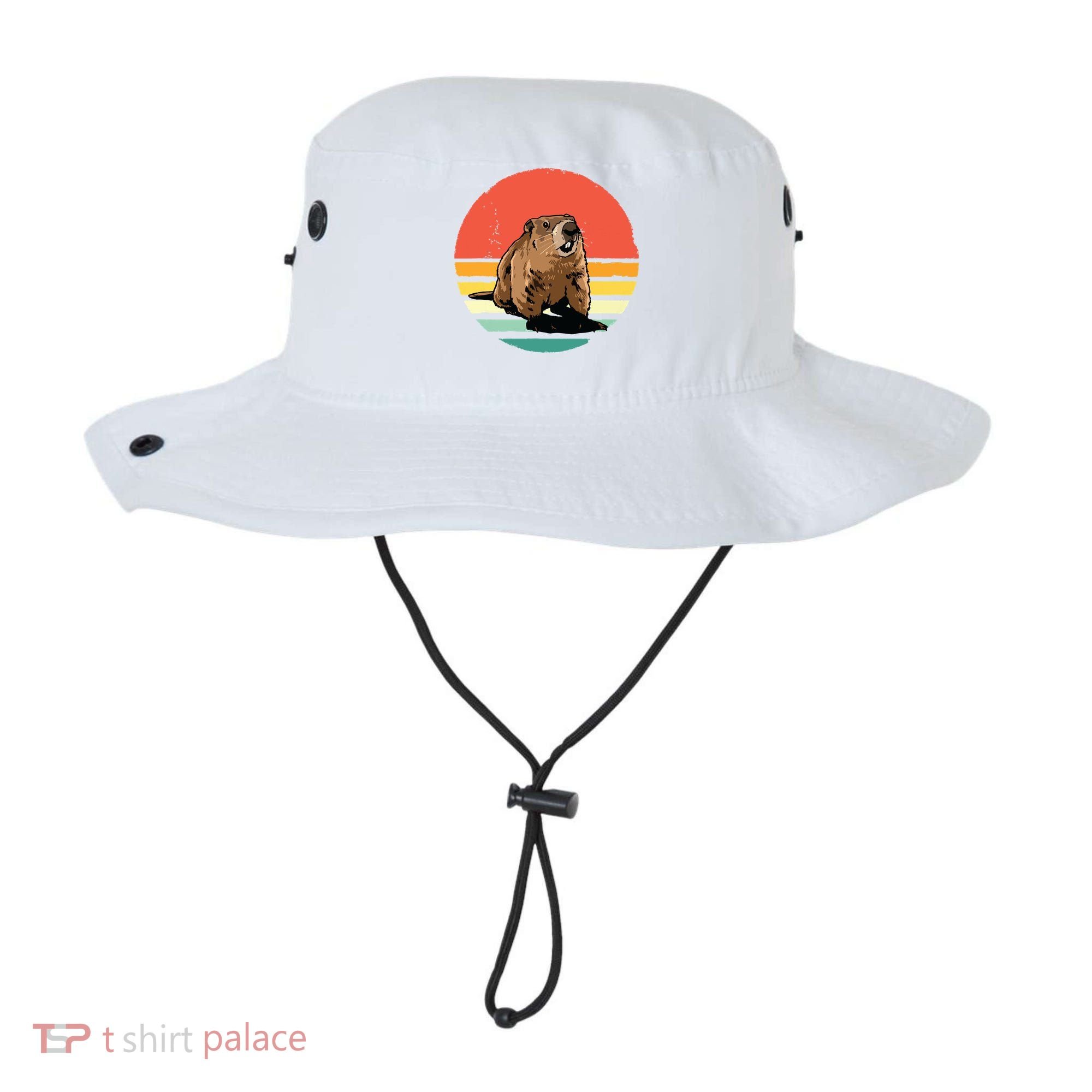 Groundhog Shirts Retro Style Rodent Animal Groundhogs Day Bucket Hat