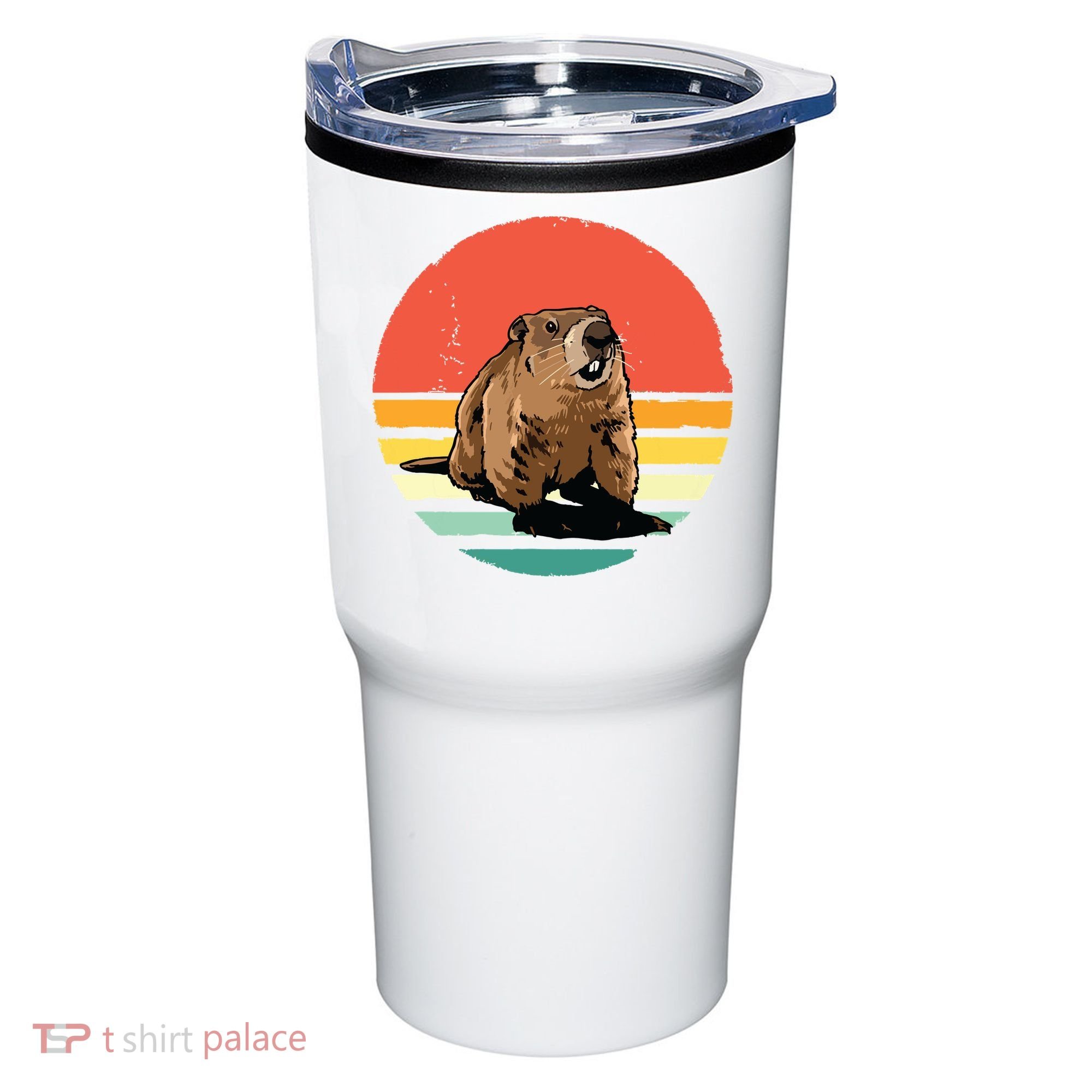 Groundhog Shirts Retro Style Rodent Animal Groundhogs Day Tumbler