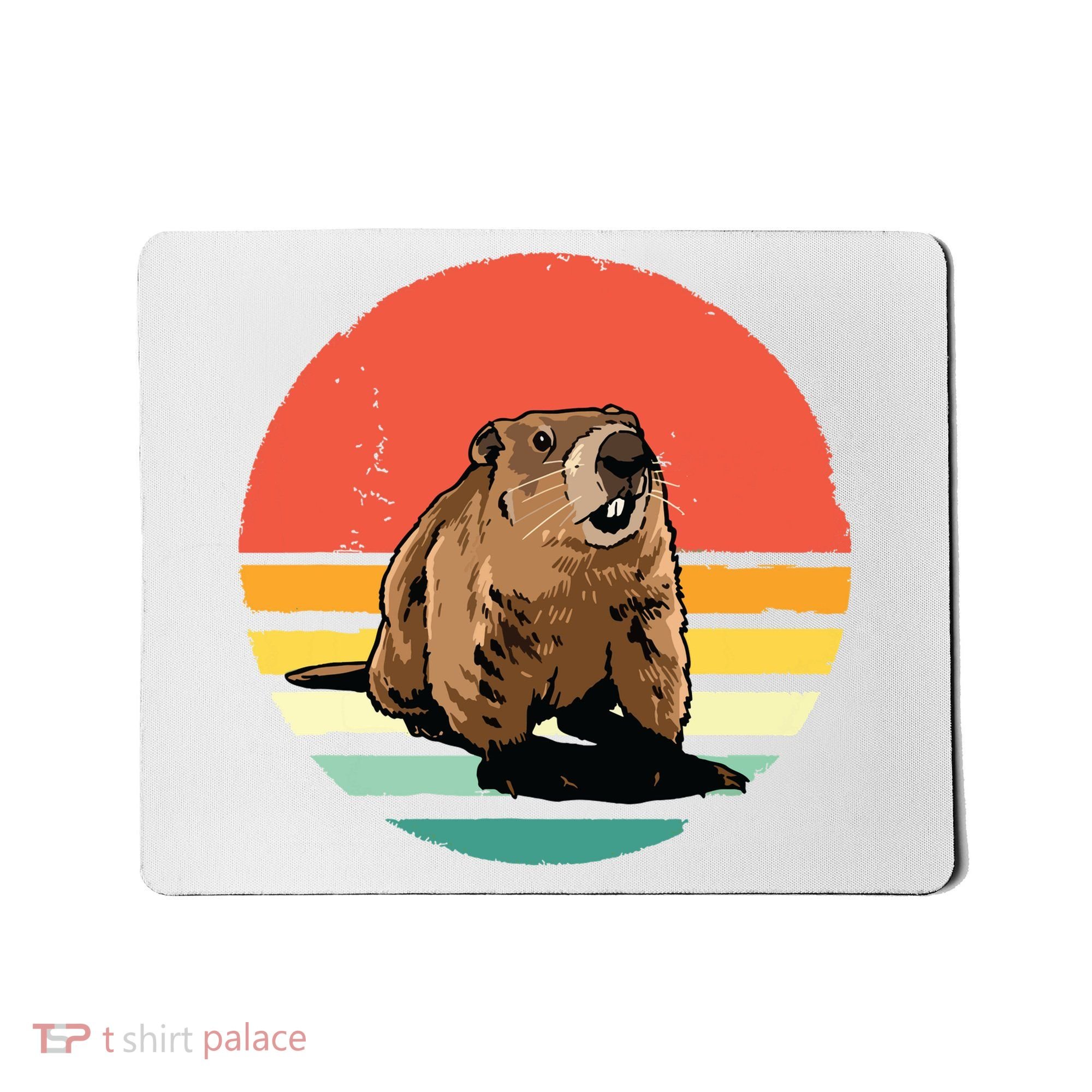 Groundhog Shirts Retro Style Rodent Animal Groundhogs Day Mousepad