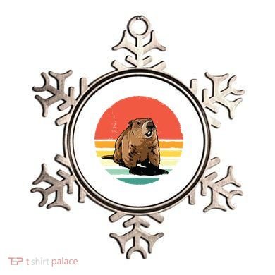 Groundhog Shirts Retro Style Rodent Animal Groundhogs Day Ornament