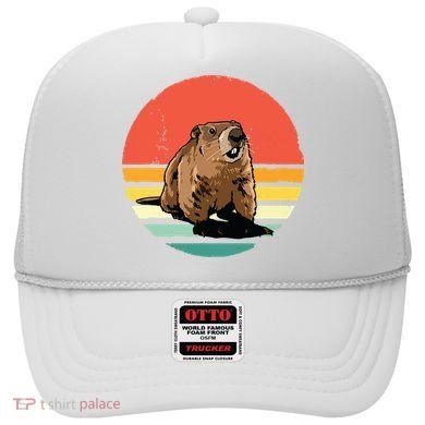 Groundhog Shirts Retro Style Rodent Animal Groundhogs Day Hat