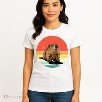 Groundhog Shirts Retro Style Rodent Animal Groundhogs Day Women's T-Shirt thumb 4