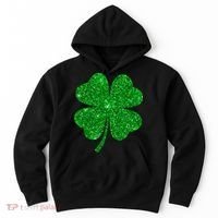 Glitter Shamrock St Patrick's Day Hoodie thumb 0