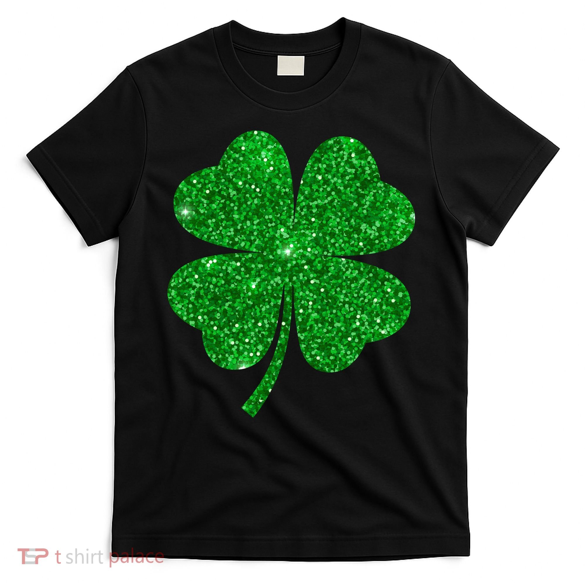 Glitter Shamrock St Patrick's Day T-Shirt