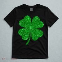 Glitter Shamrock St Patrick's Day T-Shirt thumb 5