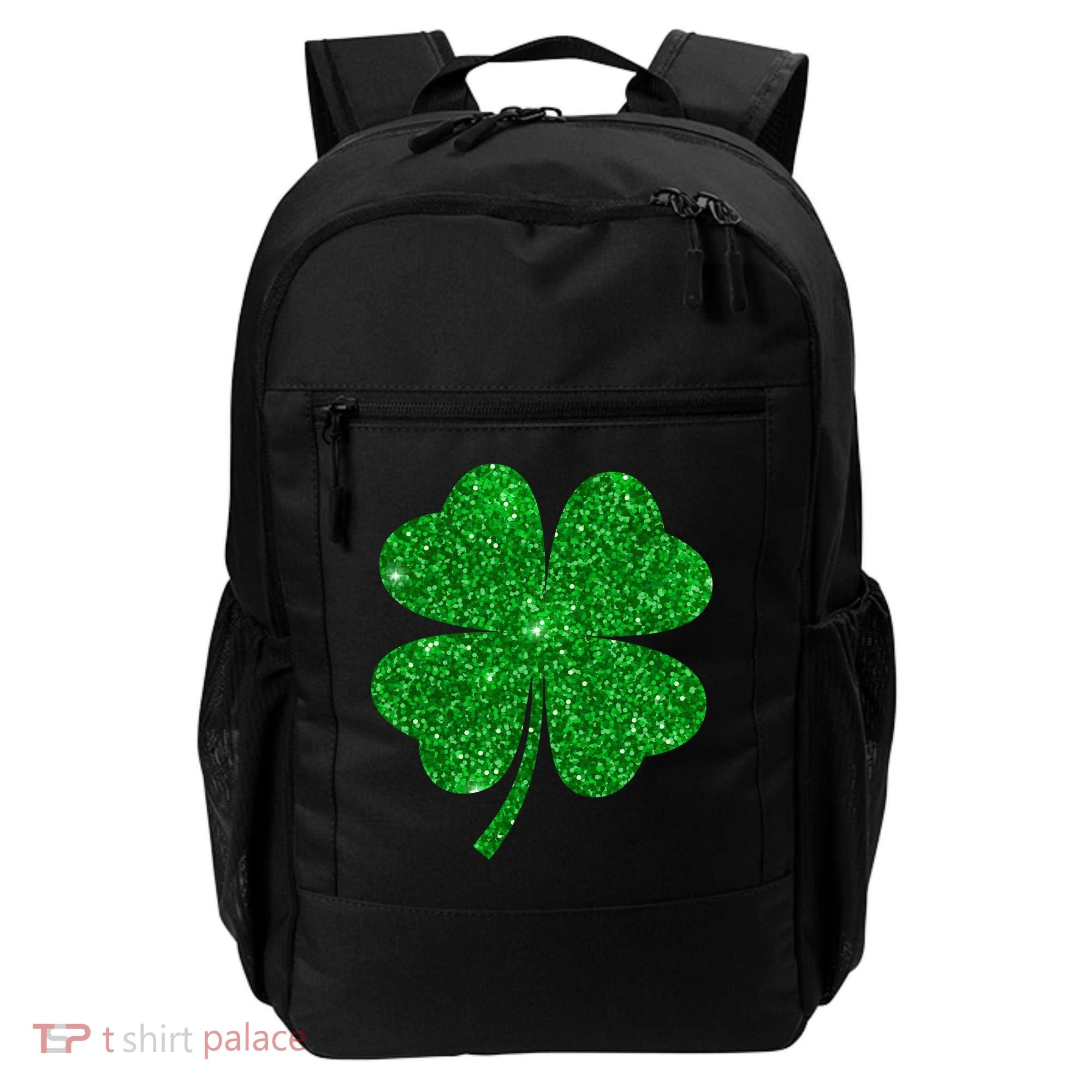 Glitter Shamrock St Patrick's Day Backpack