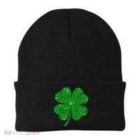 Glitter Shamrock St Patrick's Day Beanie thumb 0