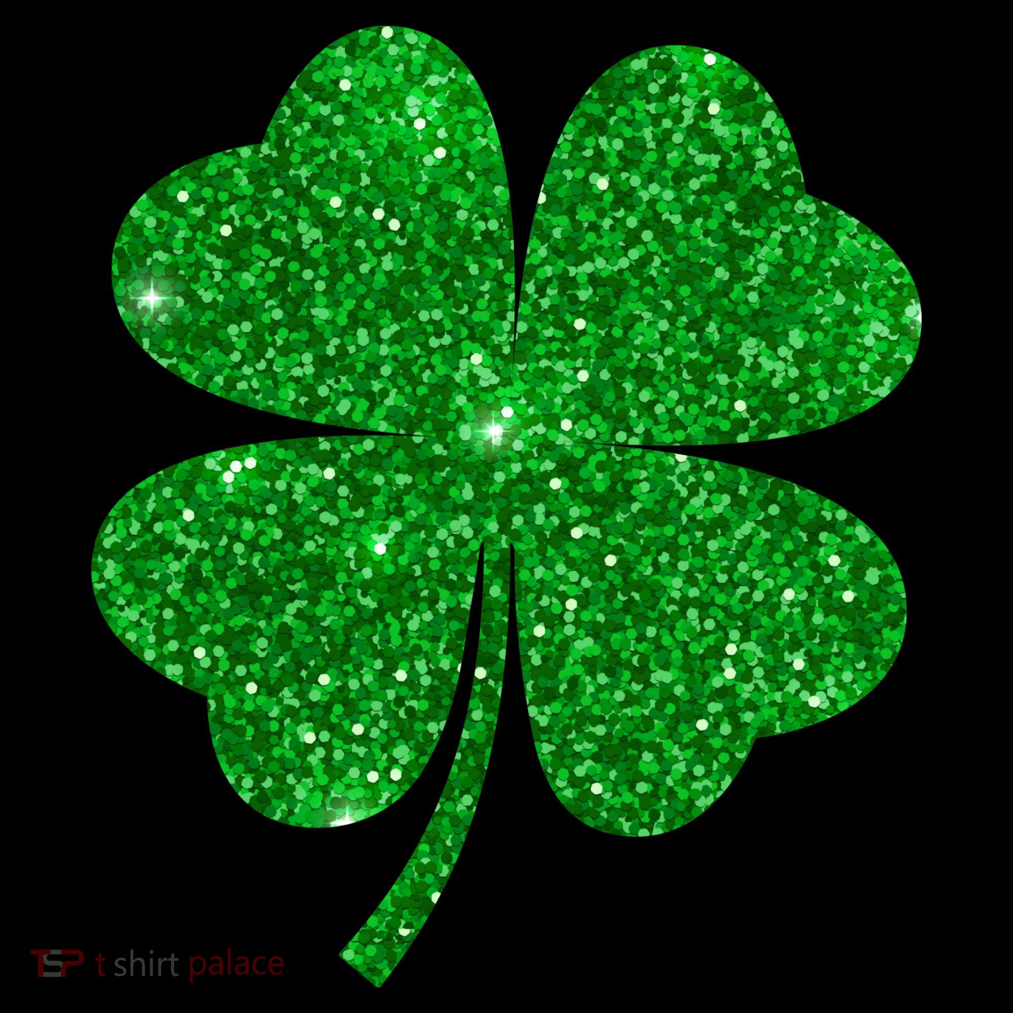 Glitter Shamrock St Patrick's Day Coaster