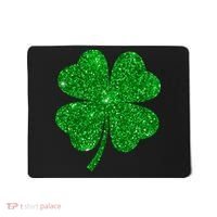 Glitter Shamrock St Patrick's Day Mousepad thumb 0