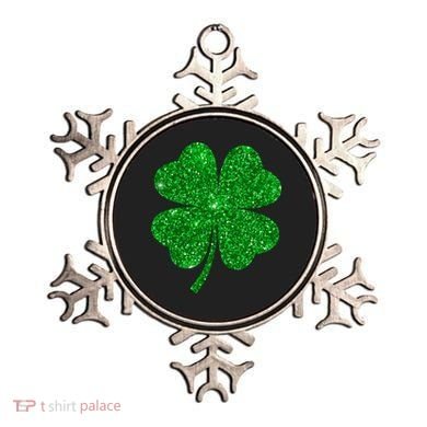 Glitter Shamrock St Patrick's Day Ornament