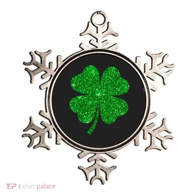 Glitter Shamrock St Patrick's Day Ornament