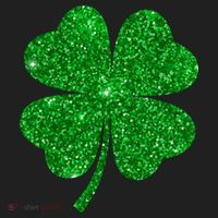 Glitter Shamrock St Patrick's Day Golf Towel thumb 3