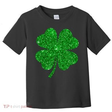 Glitter Shamrock St Patrick's Day Toddler T-Shirt