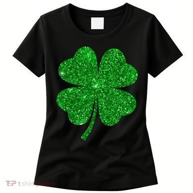 Glitter Shamrock St Patrick's Day Women's T-Shirt
