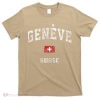 Geneva Suisse Switzerland Vintage Athletic Sports T-Shirt thumb 0