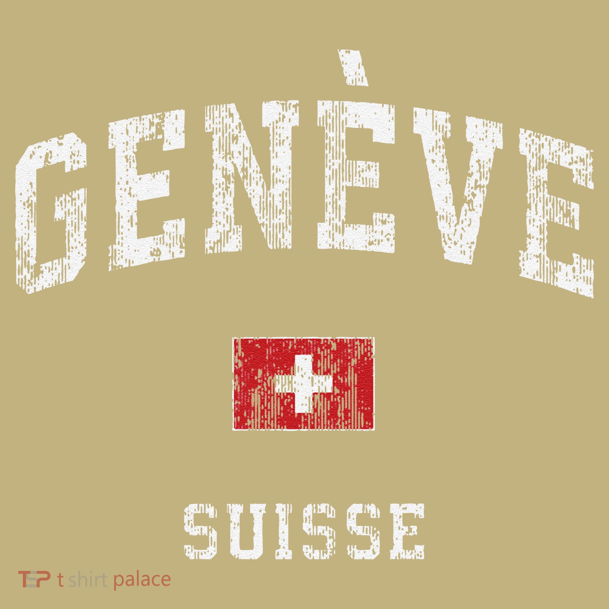 Geneva Suisse Switzerland Vintage Athletic Sports T-Shirt