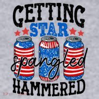 Getting Star Spangled Hammered Funny 4th Of July Patriotic Meaningful Gift Women's Sweatshirt thumb 2