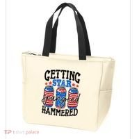 Getting Star Spangled Hammered Funny 4th Of July Patriotic Meaningful Gift Tote Bag thumb 3