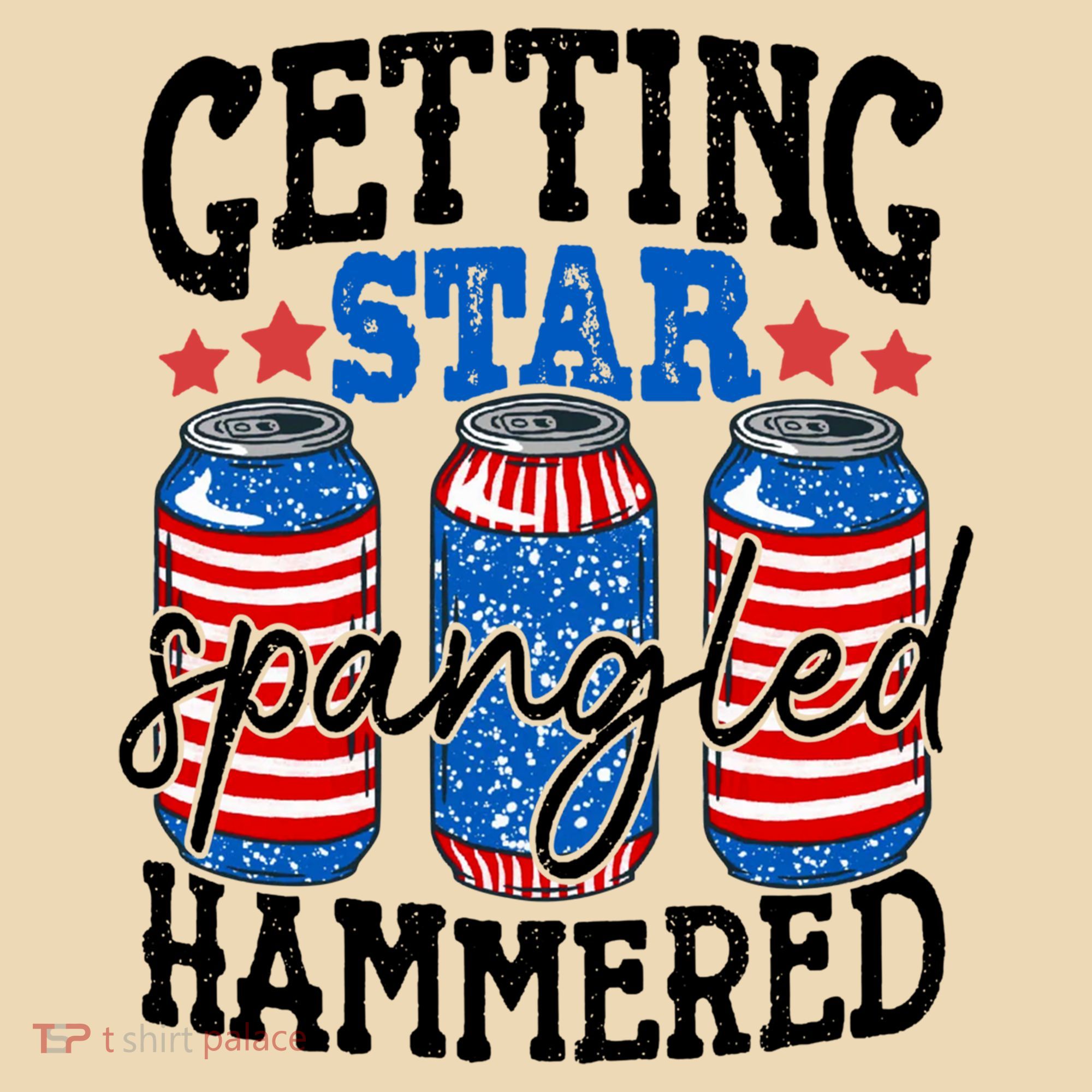 Getting Star Spangled Hammered Funny 4th Of July Patriotic Meaningful Gift Tote Bag