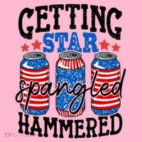 Getting Star Spangled Hammered Funny 4th Of July Patriotic Meaningful Gift Coaster thumb 2