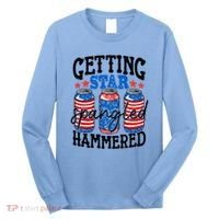 Getting Star Spangled Hammered Funny 4th Of July Patriotic Meaningful Gift Long Sleeve Shirt thumb 0