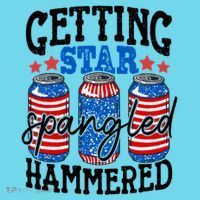 Getting Star Spangled Hammered Funny 4th Of July Patriotic Meaningful Gift T-Shirt thumb 6