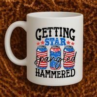 Getting Star Spangled Hammered Funny 4th Of July Patriotic Meaningful Gift Coffee Mug thumb 2