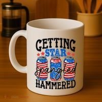 Getting Star Spangled Hammered Funny 4th Of July Patriotic Meaningful Gift Coffee Mug thumb 4