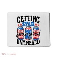 Getting Star Spangled Hammered Funny 4th Of July Patriotic Meaningful Gift Mousepad thumb 0