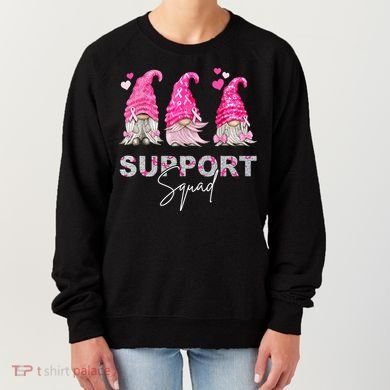 Gnome Support Squad Breast Cancer Women's Sweatshirt