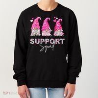 Gnome Support Squad Breast Cancer Women's Sweatshirt thumb 0