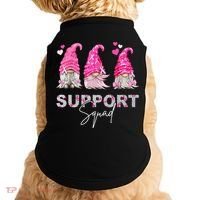 Gnome Support Squad Breast Cancer Doggie Tank thumb 0