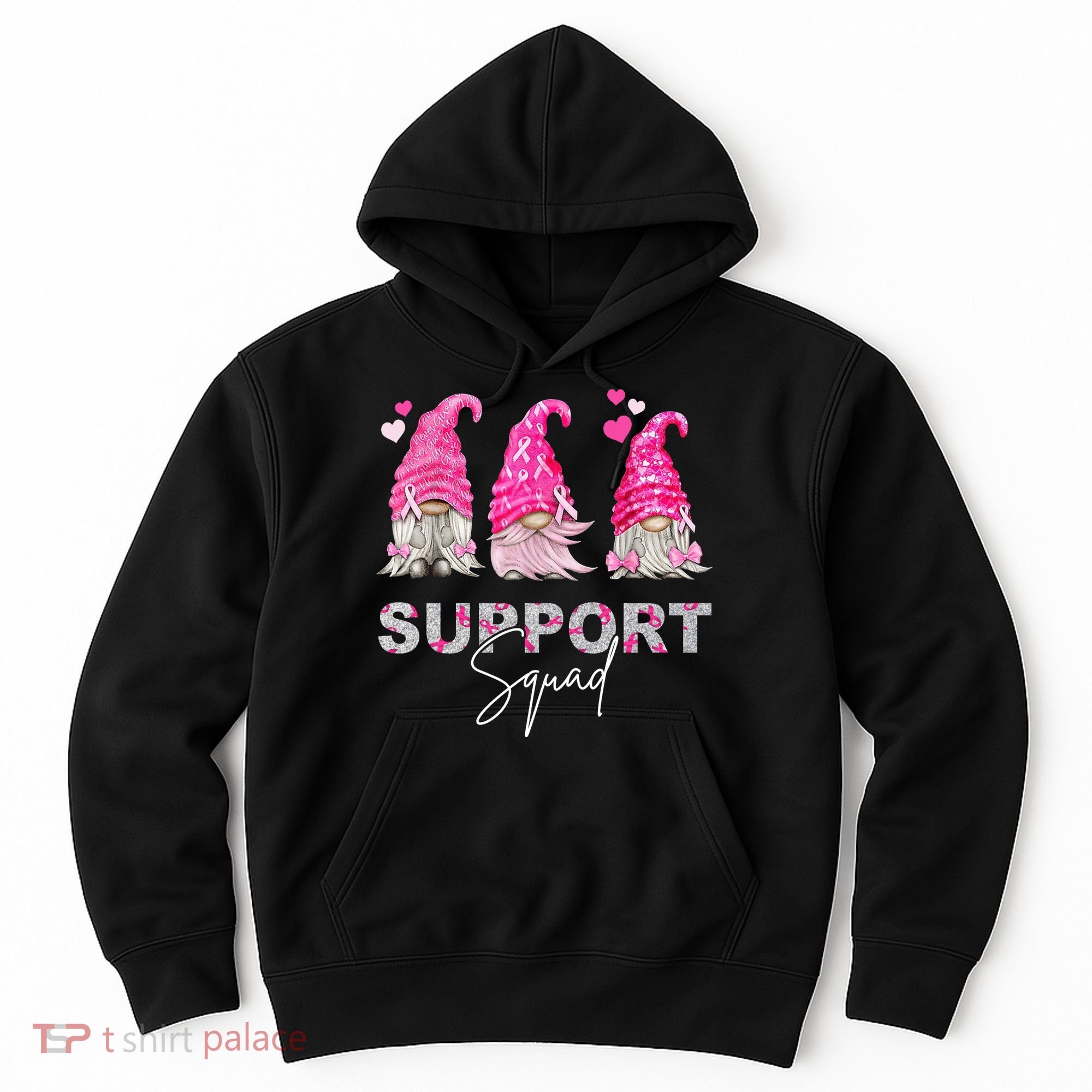 Gnome Support Squad Breast Cancer Hoodie