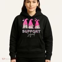 Gnome Support Squad Breast Cancer Hoodie thumb 5