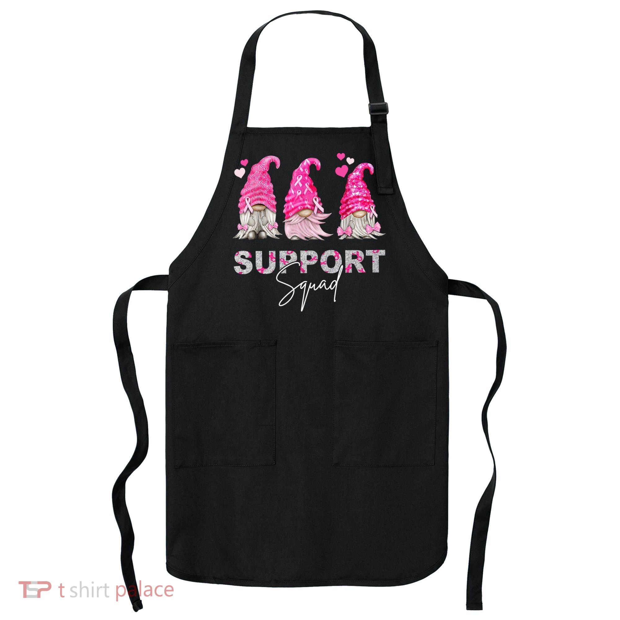 Gnome Support Squad Breast Cancer Apron