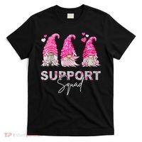 Gnome Support Squad Breast Cancer T-Shirt thumb 0