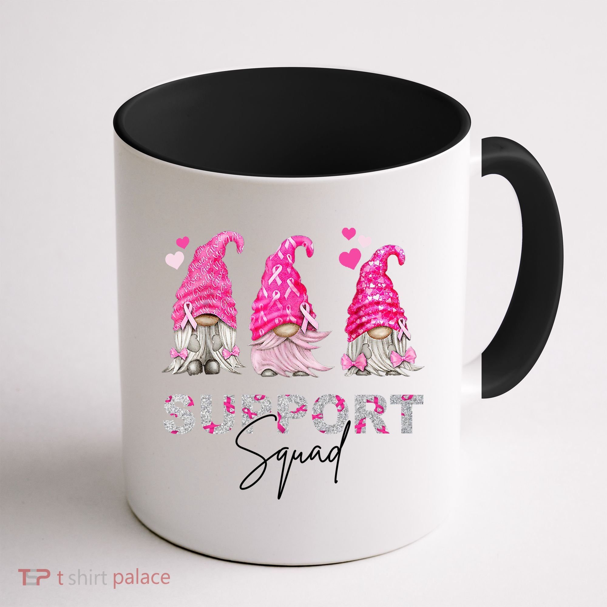 Gnome Support Squad Breast Cancer Coffee Mug