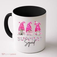 Gnome Support Squad Breast Cancer Coffee Mug thumb 0