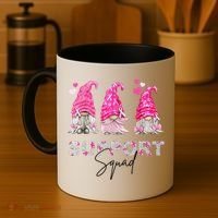 Gnome Support Squad Breast Cancer Coffee Mug thumb 4