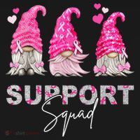 Gnome Support Squad Breast Cancer Pajama Set thumb 2