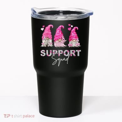 Gnome Support Squad Breast Cancer Tumbler