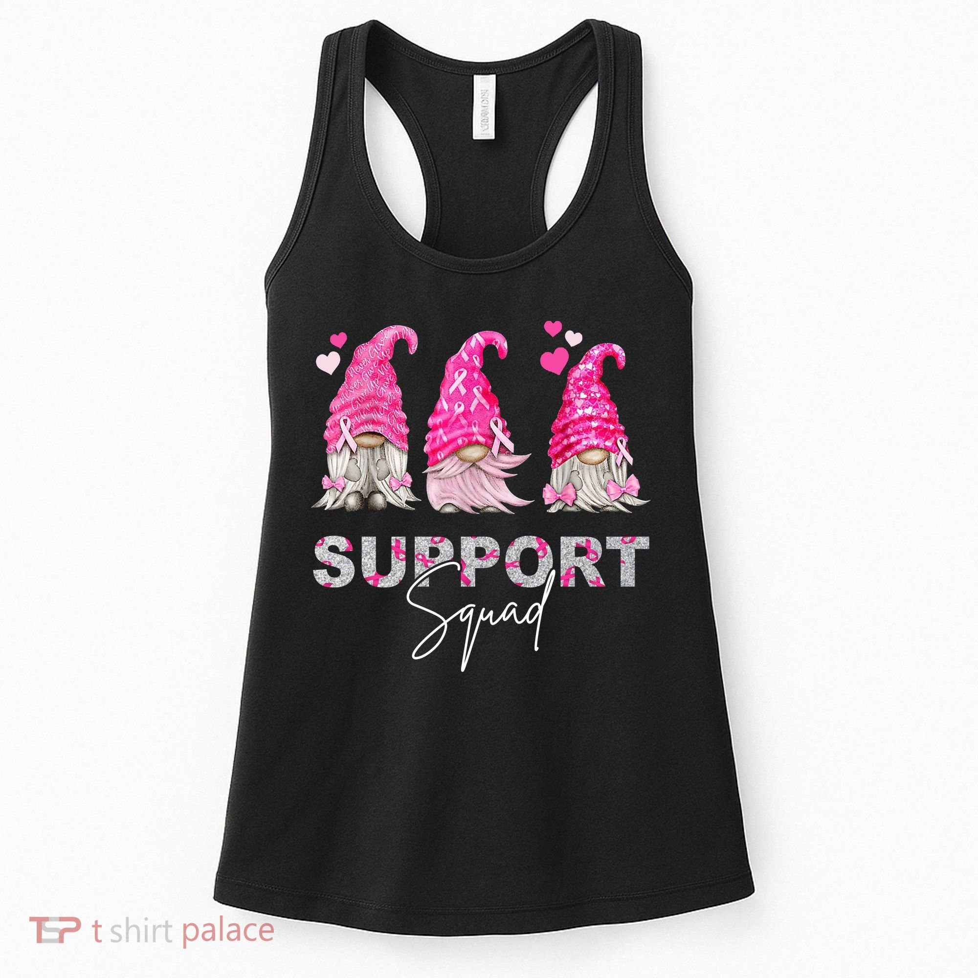 Gnome Support Squad Breast Cancer Women's Tank Top