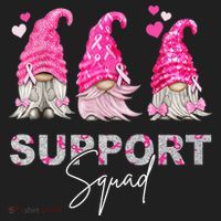 Gnome Support Squad Breast Cancer Hat thumb 2