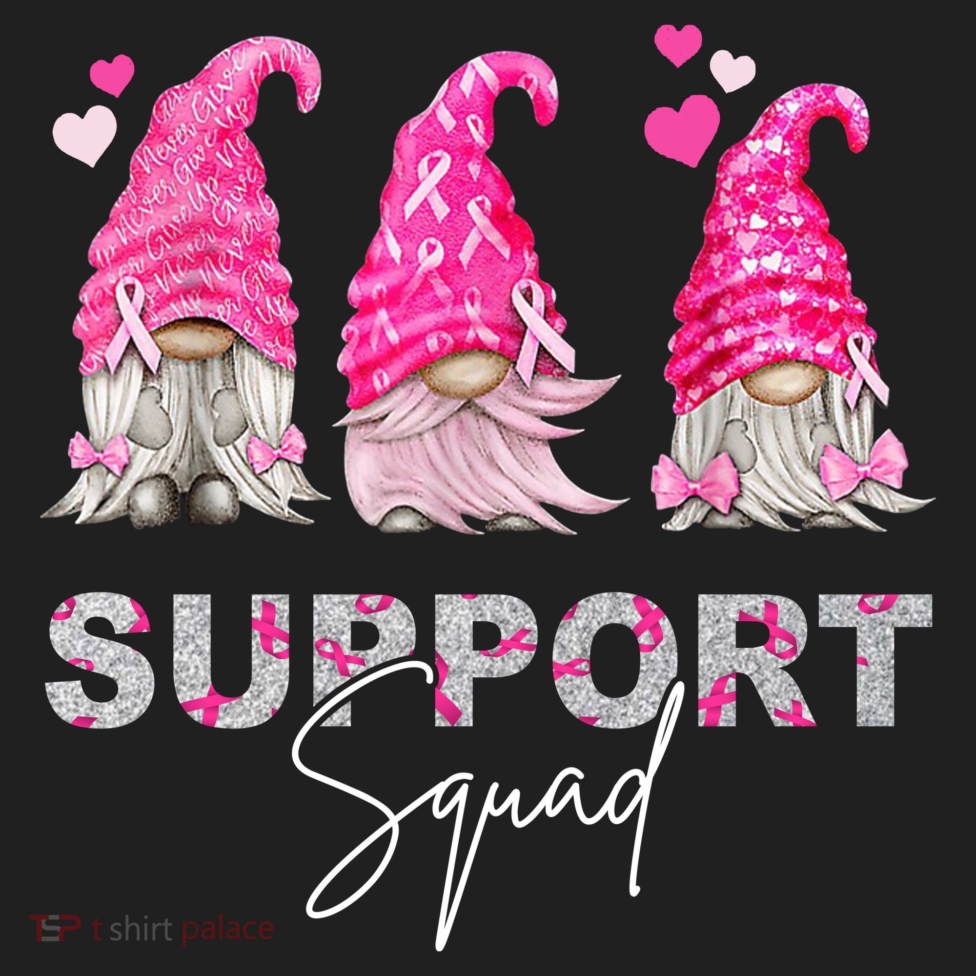 Gnome Support Squad Breast Cancer Hat