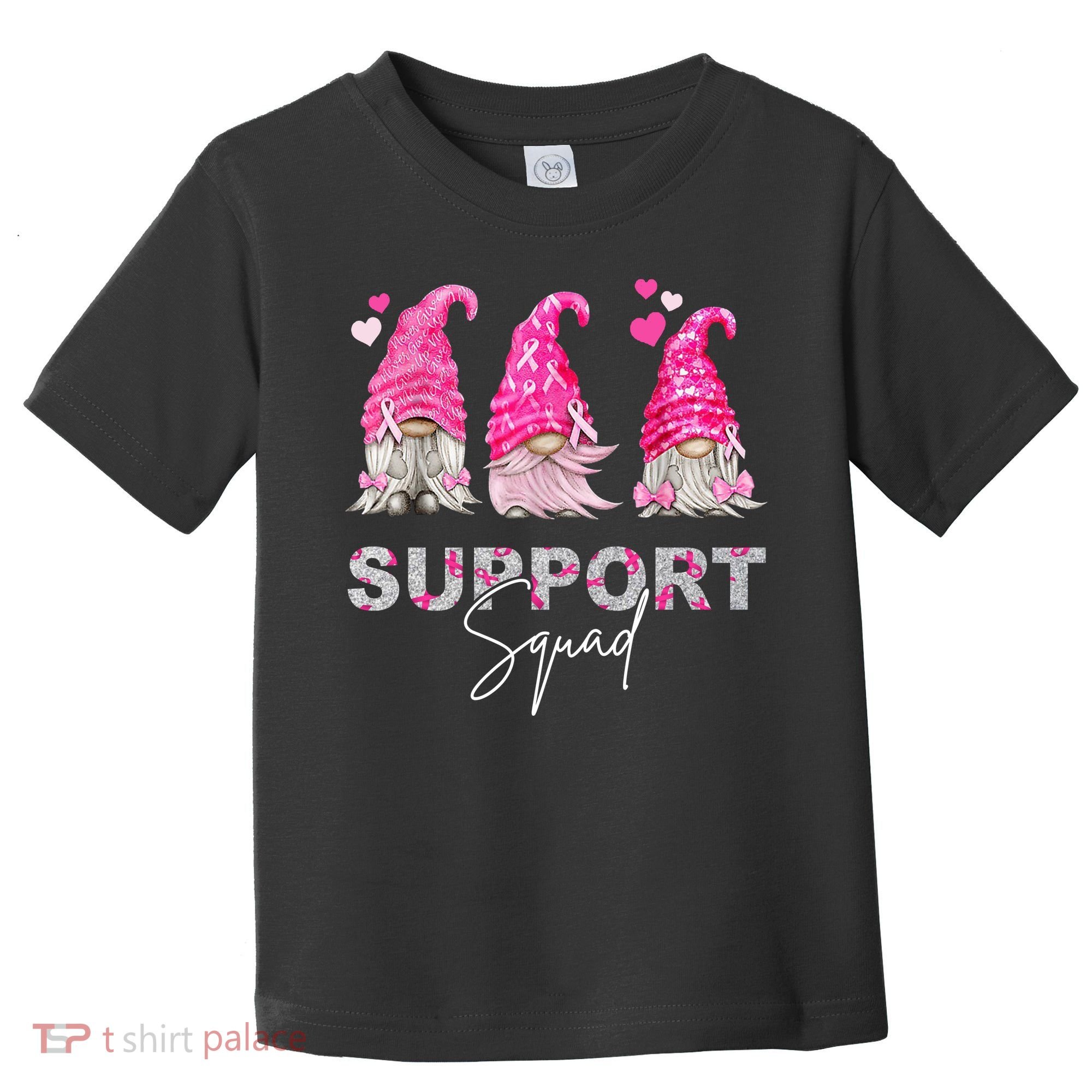 Gnome Support Squad Breast Cancer Toddler T-Shirt