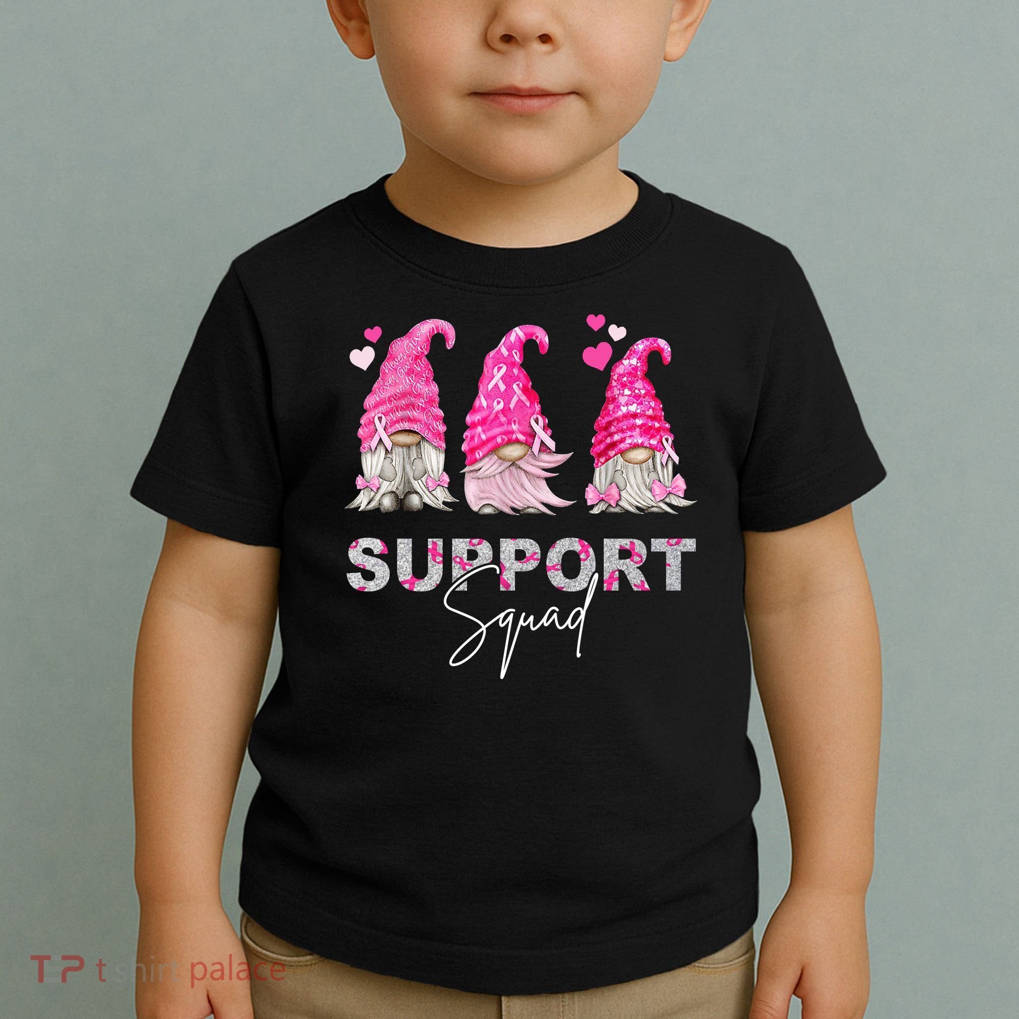 Gnome Support Squad Breast Cancer Toddler T-Shirt